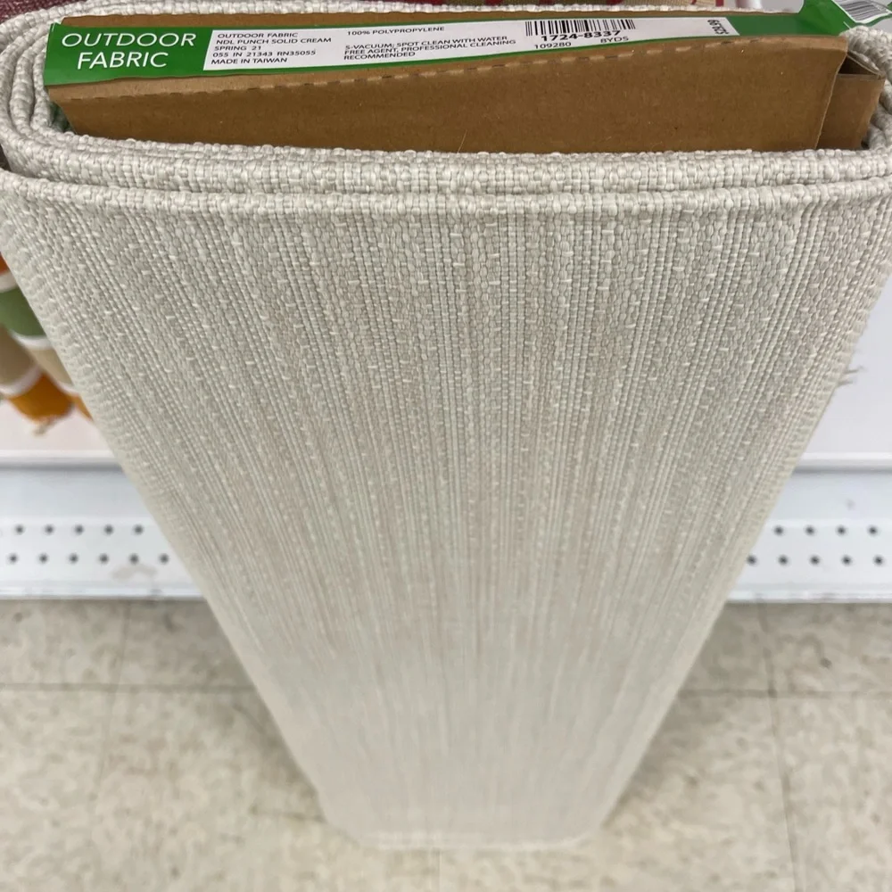Three yards of outdoor fabric